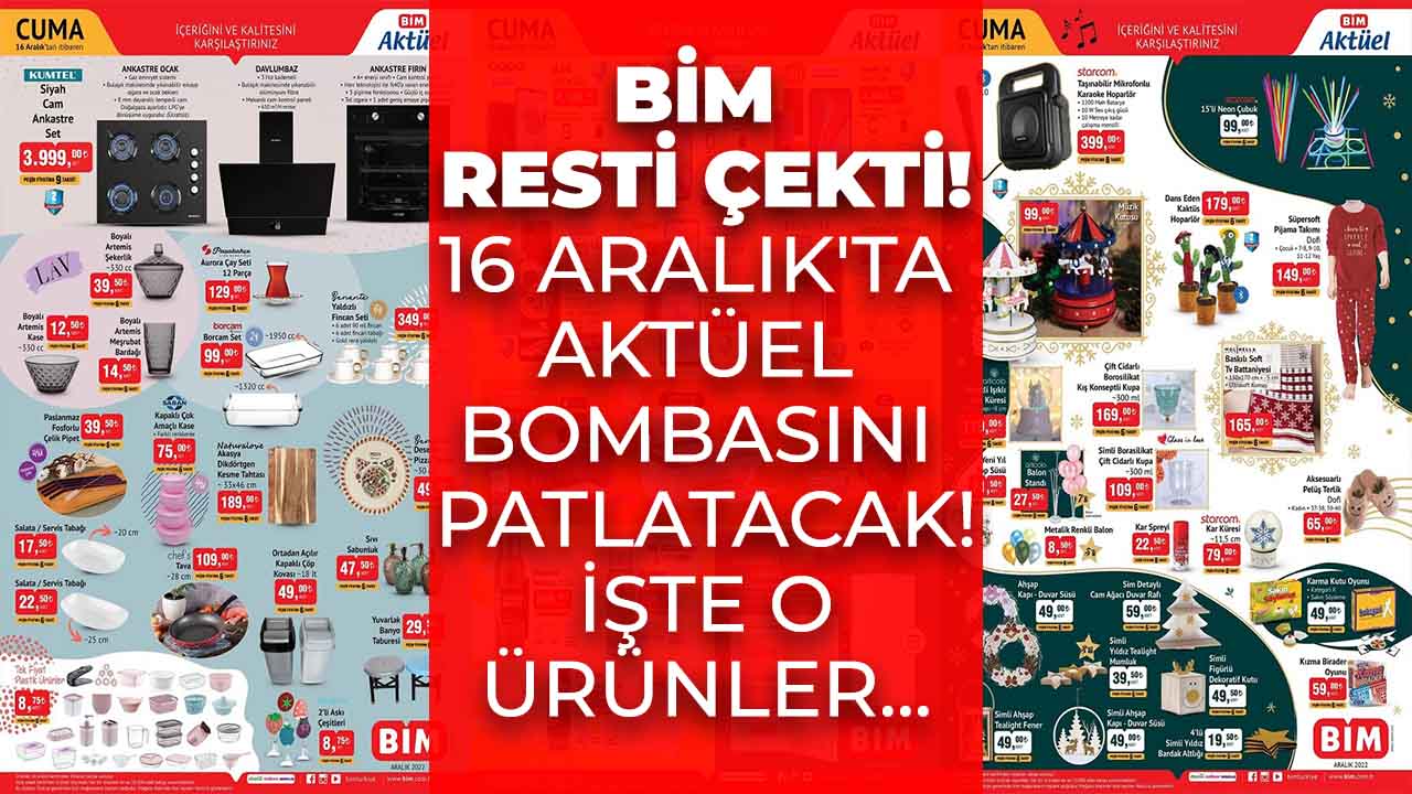 BİM Resti Çekti, 16 Aralık'ta Aktüel Bombasını Patlatacak!