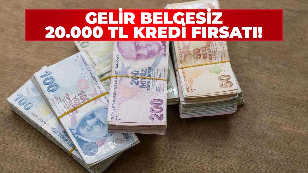 Gelir belgesi yok! Ziraat Bankası'ndan 36 ay vadeli 20 bin TL kredi!