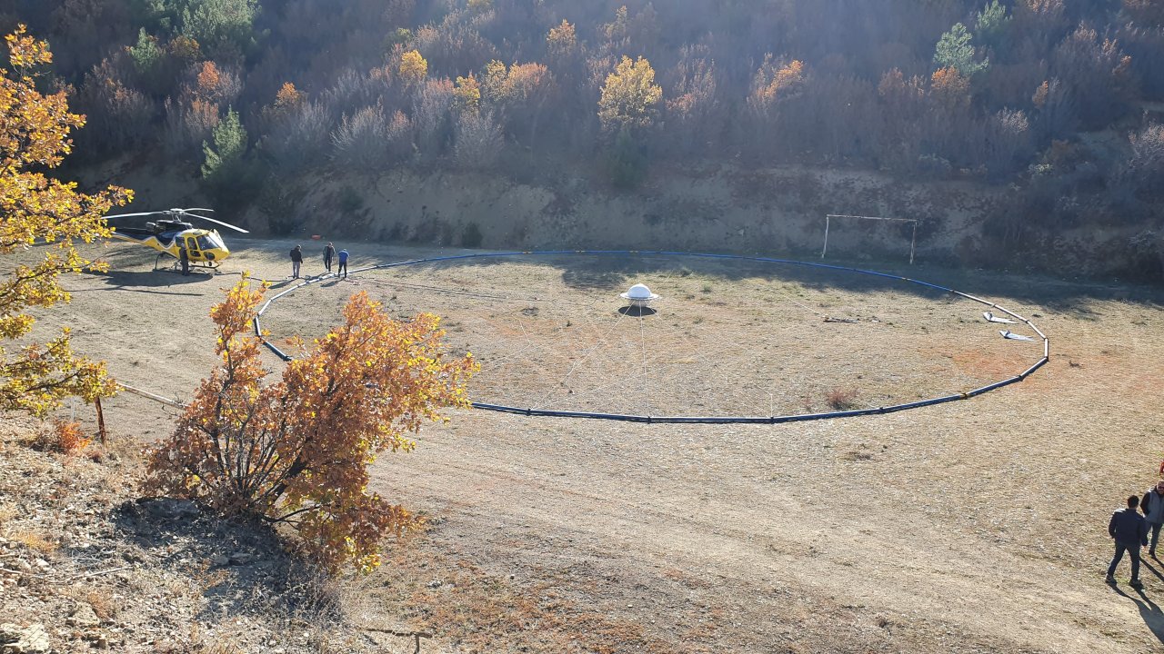 Helikopter İle Havadan Maden Araştırması