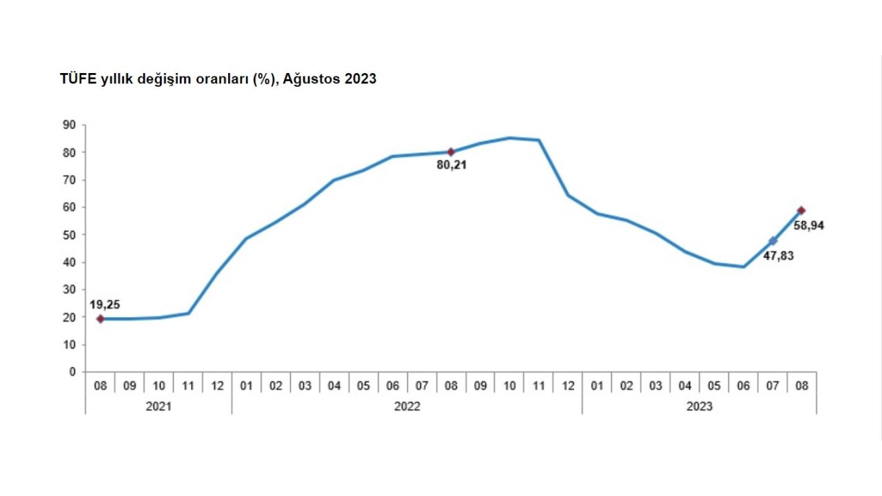 Tüik, Ağustos Ayı Enflasyon Oranlarını Açıkladı
