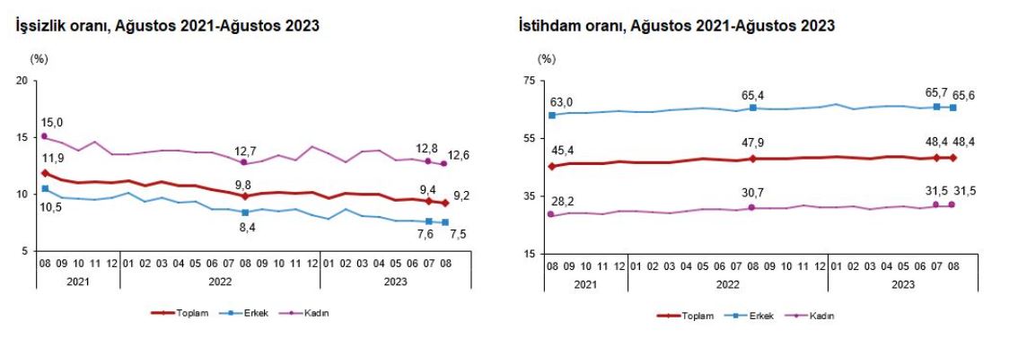 Tüik: İşsizlik Oranı Ağustosta Azaldı