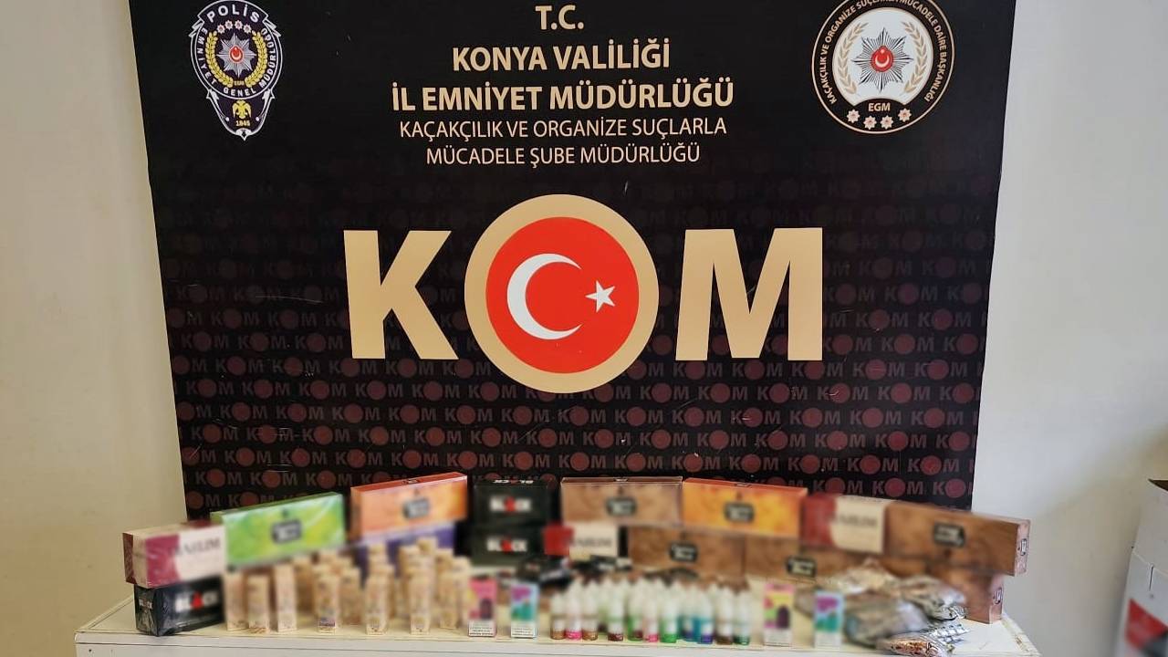 Konya KOM kaçakçılara göz açtırmıyor! Sahte içki ve kaçak ürünlere operasyon