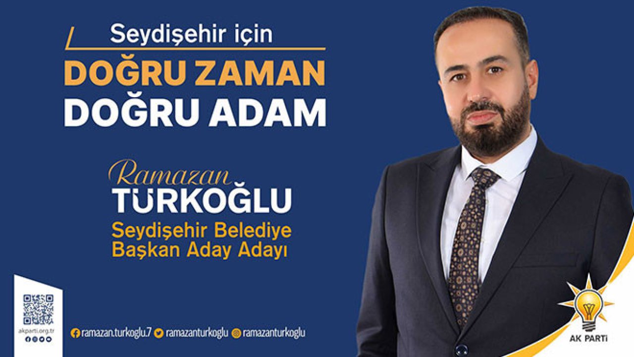 Ramazan Türkoğlu, Seydişehir için aday adaylığını sundu