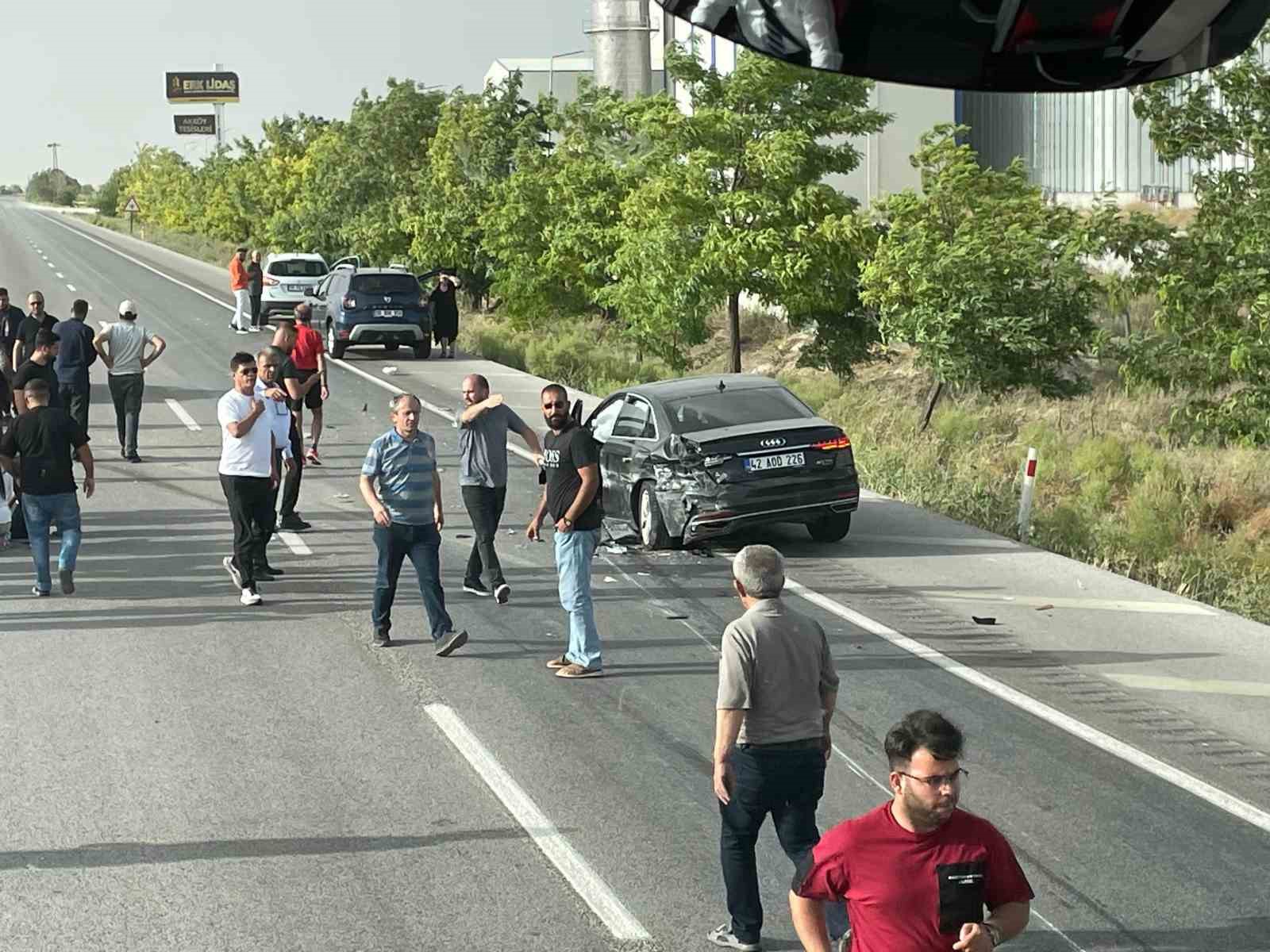 Konya’da Trafik Kazası: 1 yaralı