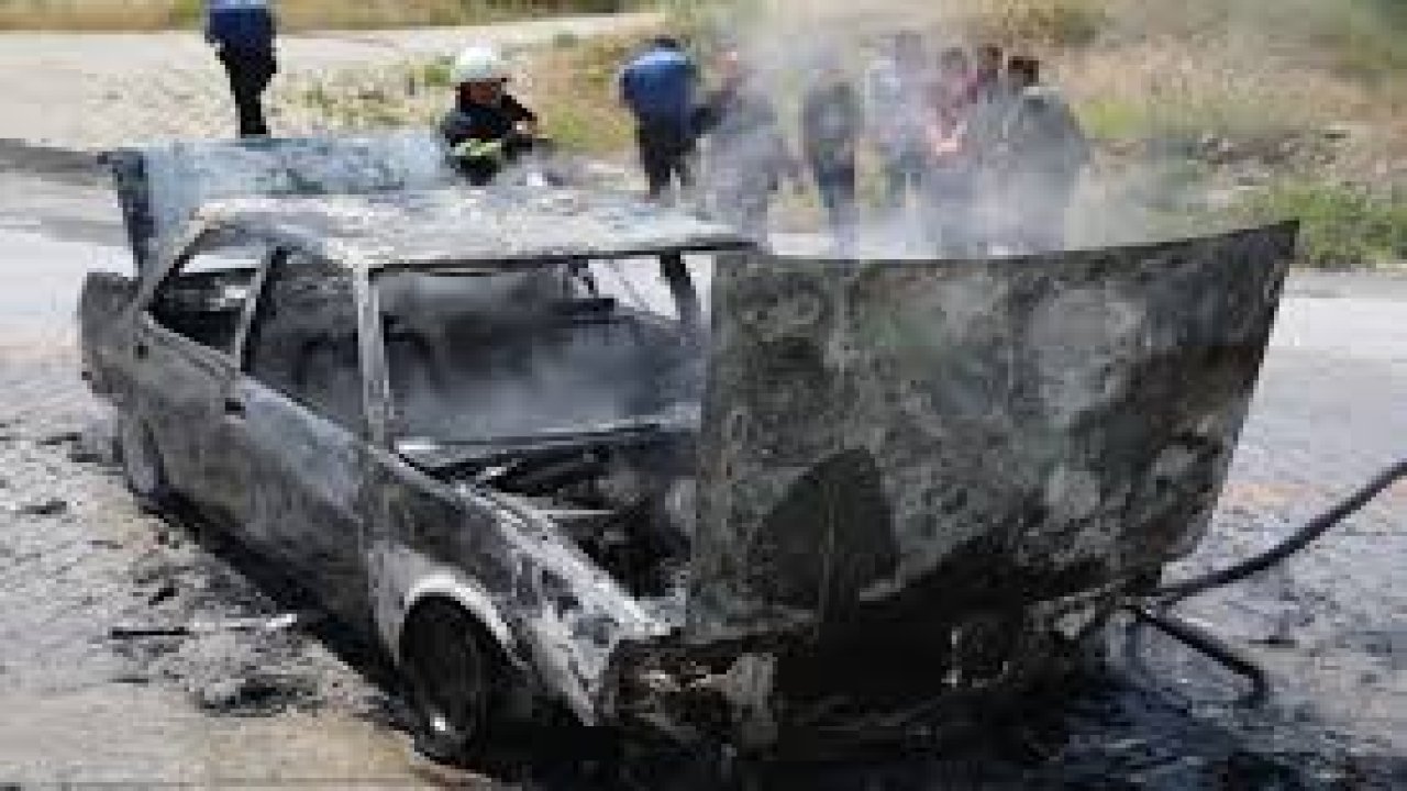 Hatay’da Seyir Halindeki TOFAŞ’ta Yangın Çıktı